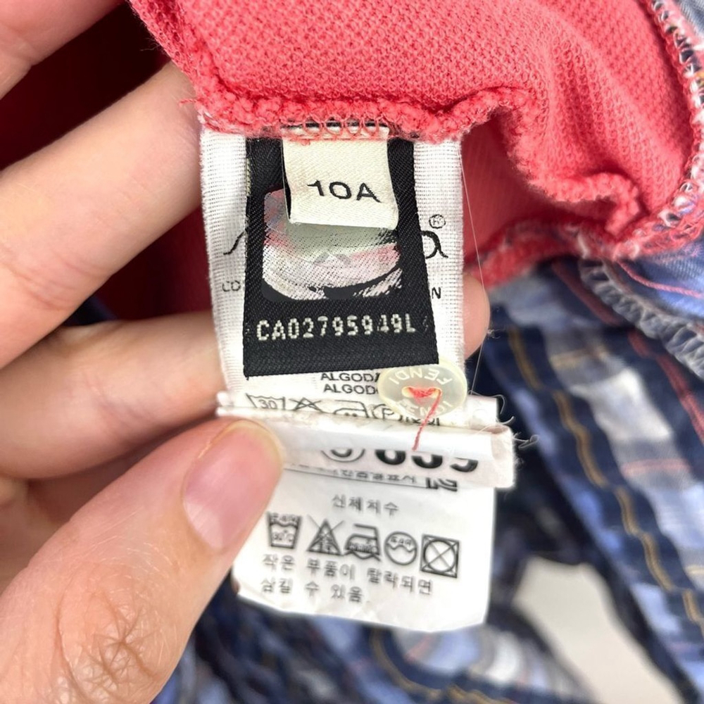 FENDI Pink And Blue Check FF Polo Dress Size 10 - Picture 9 of 10
